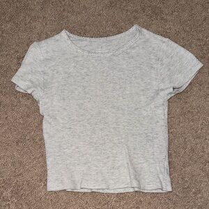Aerie Light Gray Short Sleeve Tee